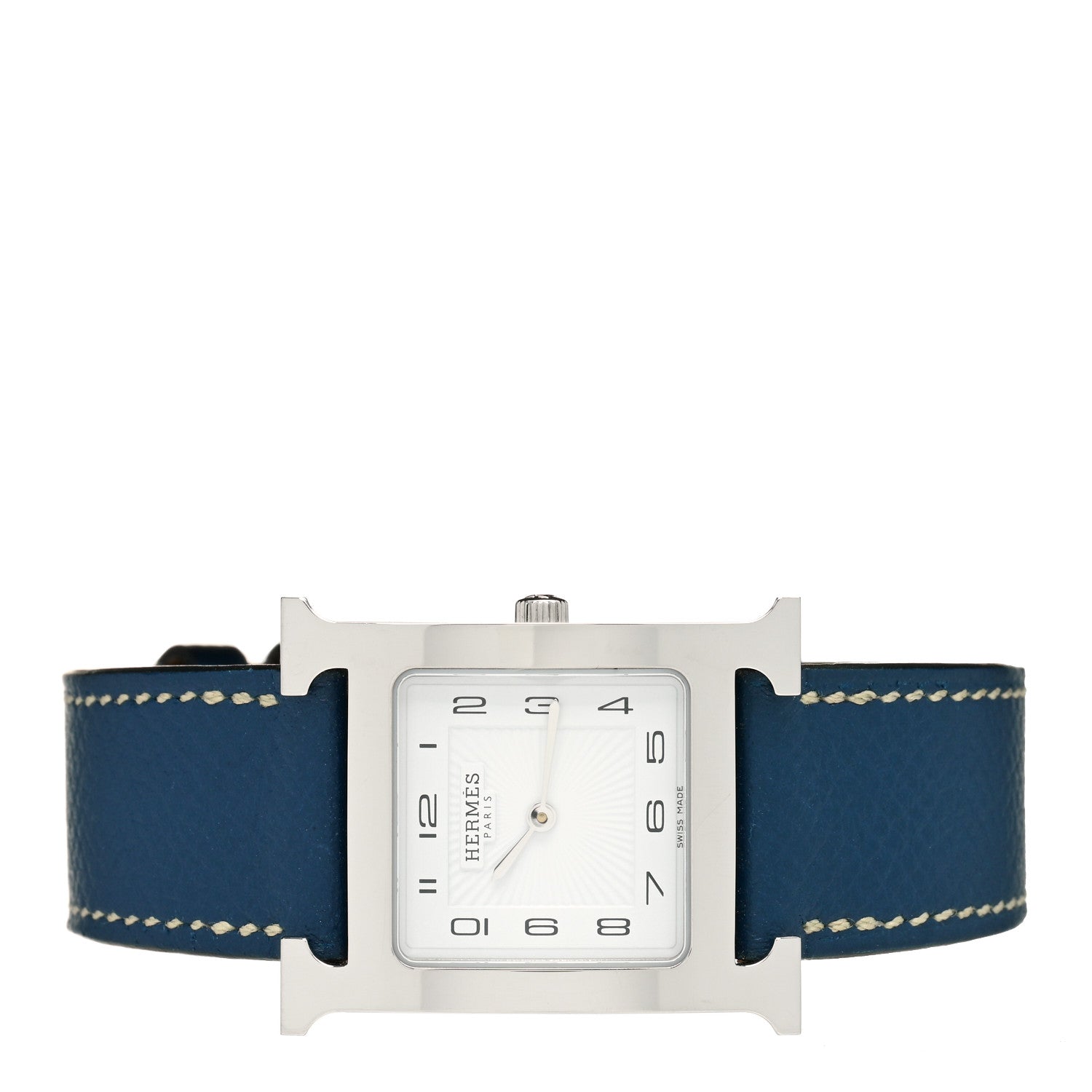 Hermes Stainless Steel Epsom 26mm Heure H Hour Quartz Watch Malta 2 of 5