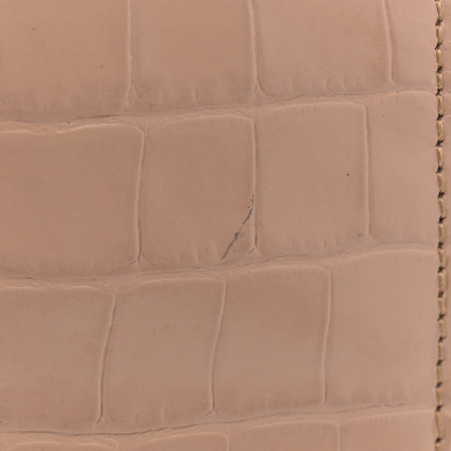 Chloe Calfskin Crocodile Embossed Small C Double Carry Autumnal Brown 12 of 12