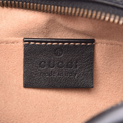 Gucci Calfskin Matelasse Small GG Marmont Chain Shoulder Bag Black 6 of 8