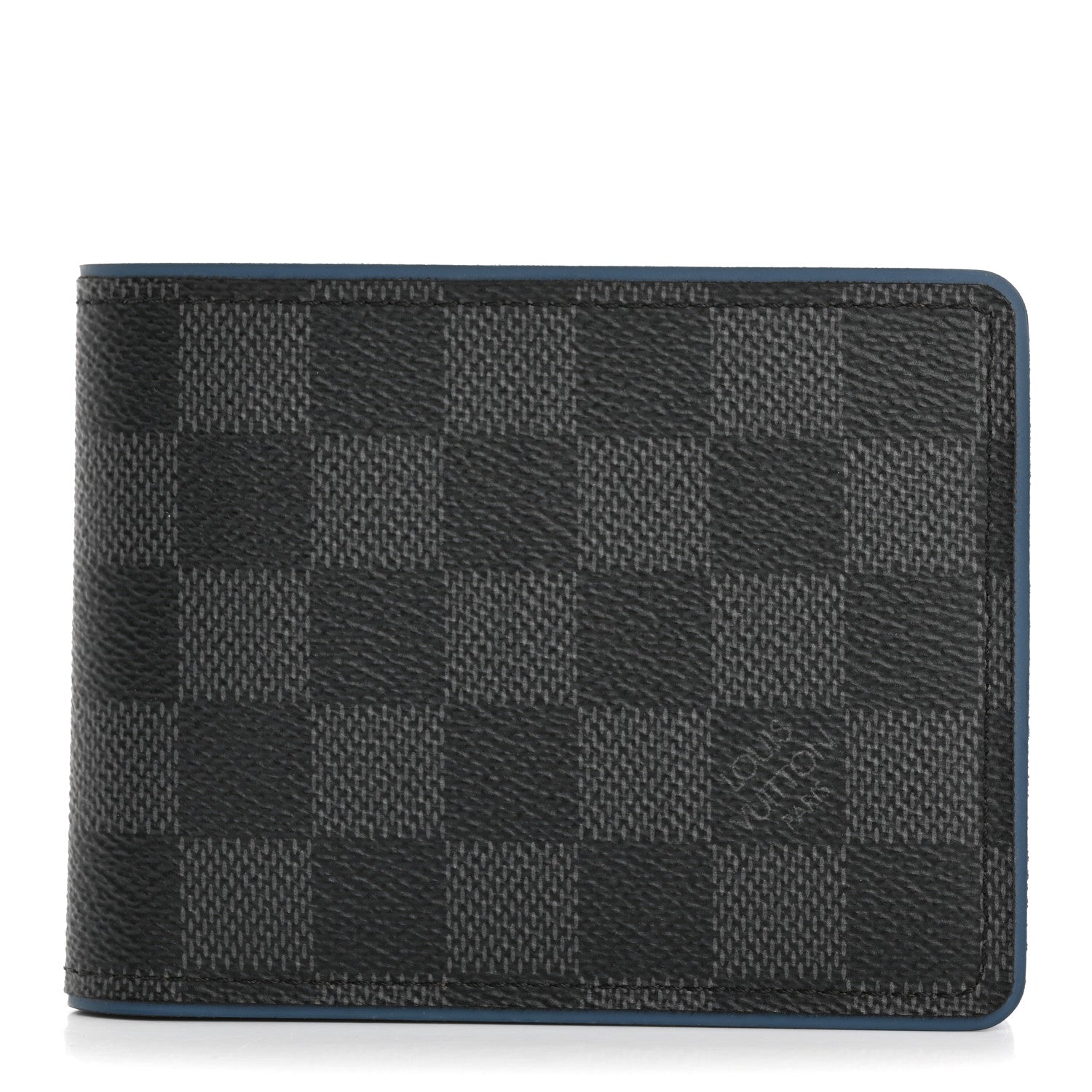 Louis Vuitton Damier Graphite Slender Wallet Blue 1 of 10
