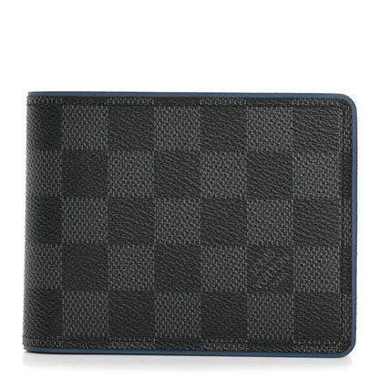 Louis Vuitton Damier Graphite Slender Wallet Blue 1 of 10