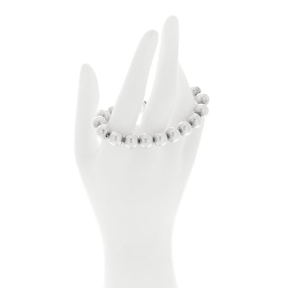 Tiffany Sterling Silver 10mm HardWear Ball Bracelet 4 of 15