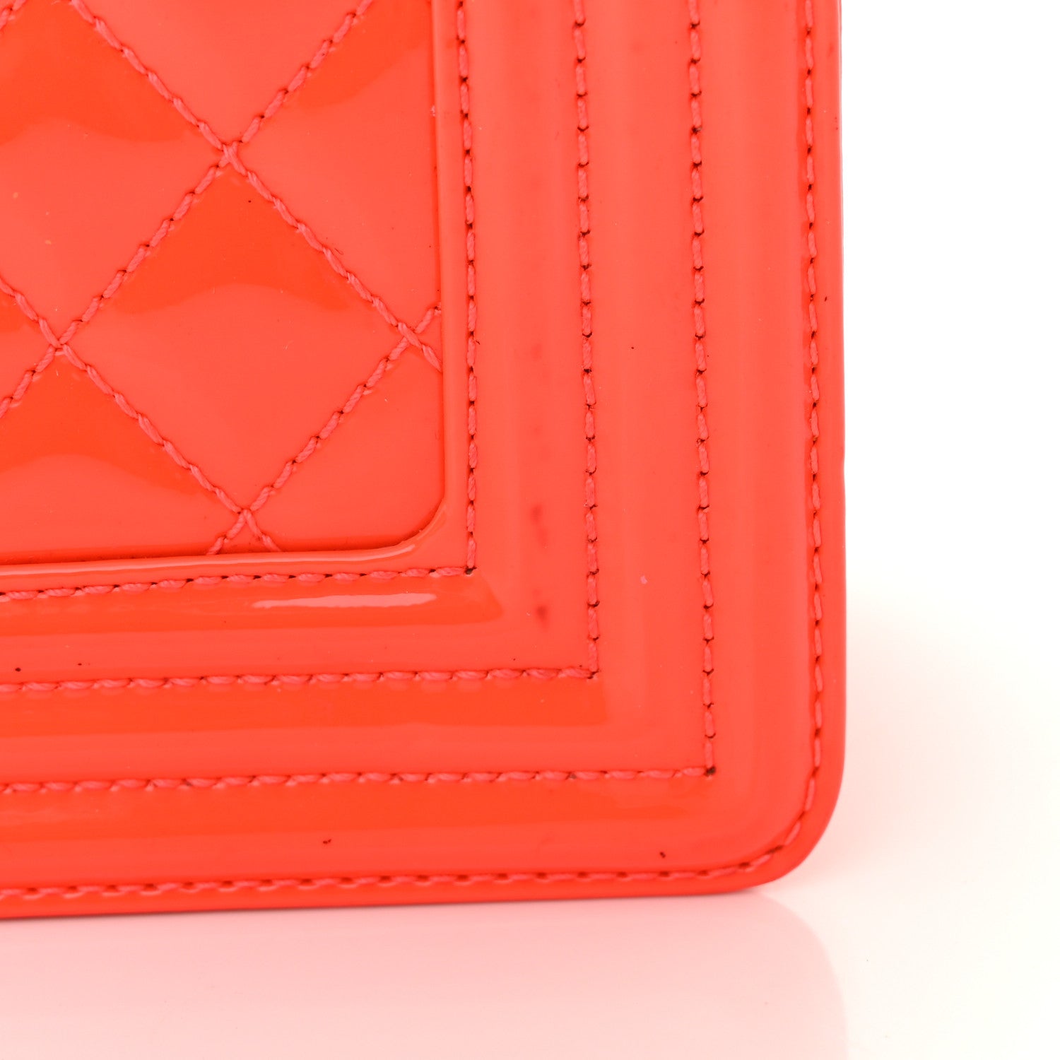 Chanel Patent Calfskin Quilted Small Boy Flap Orange 23 of 25