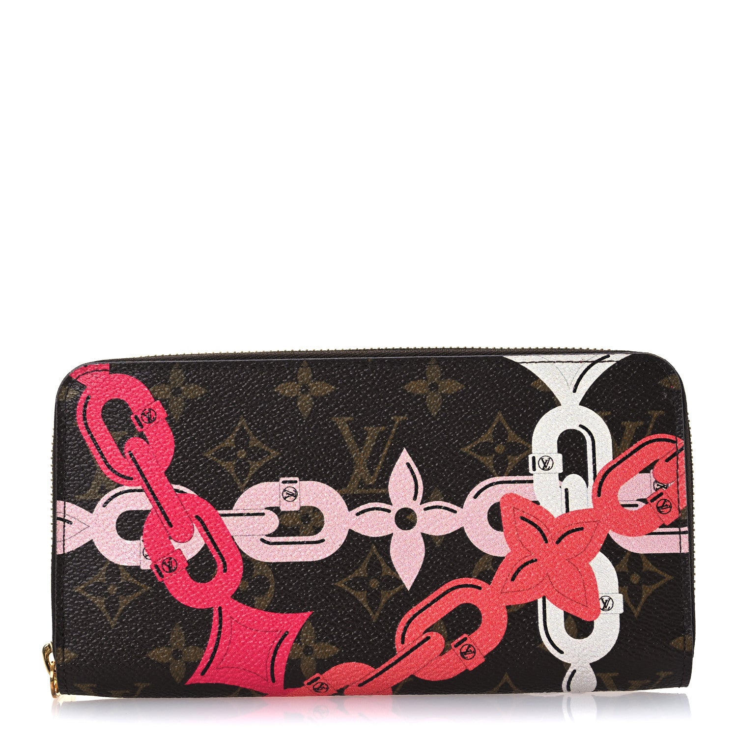 Louis Vuitton Monogram Bay Zippy Wallet Rose Ballerine Poppy 1 of 10
