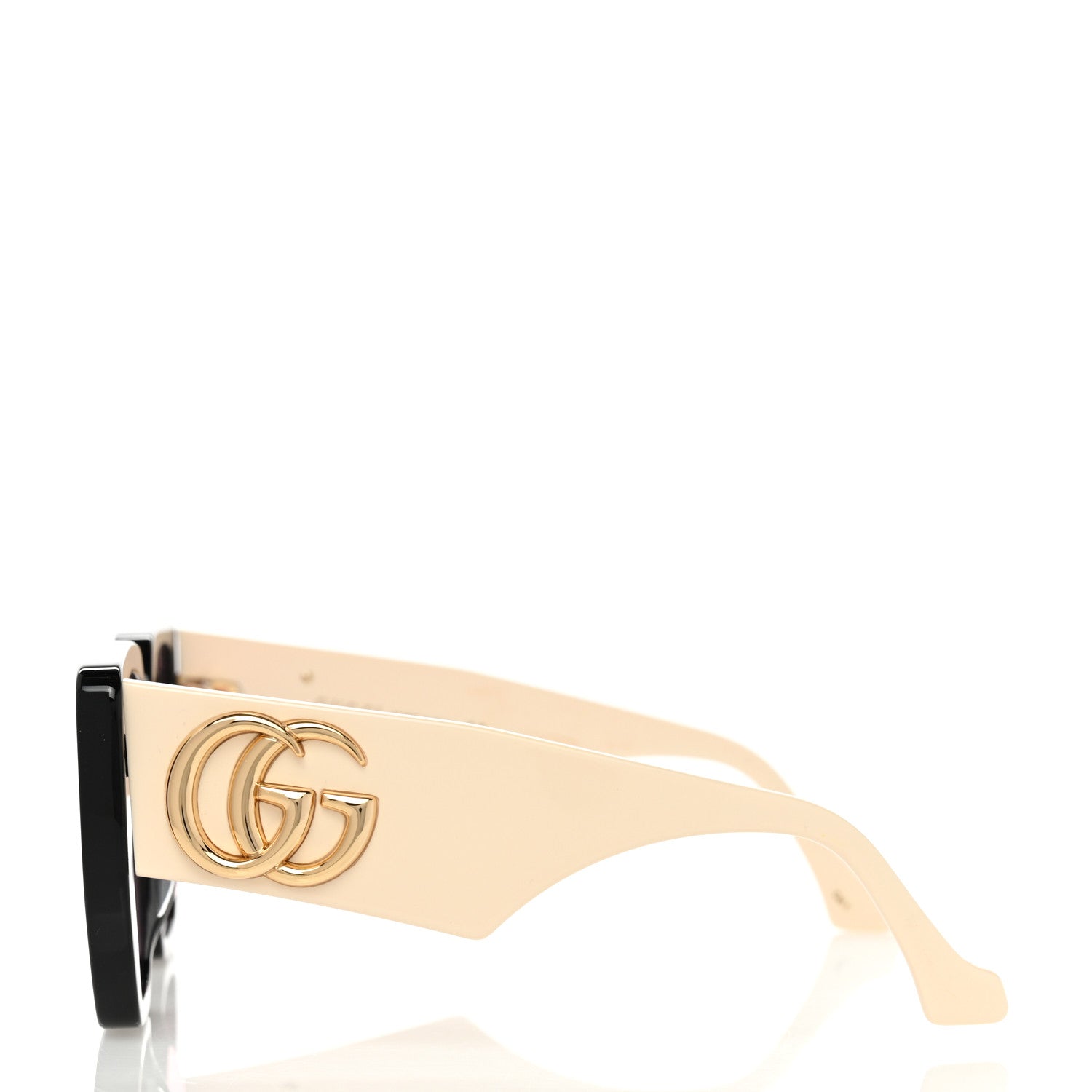 Gucci Acetate Square Frame Sunglasses GG0956S Black White 3 of 7