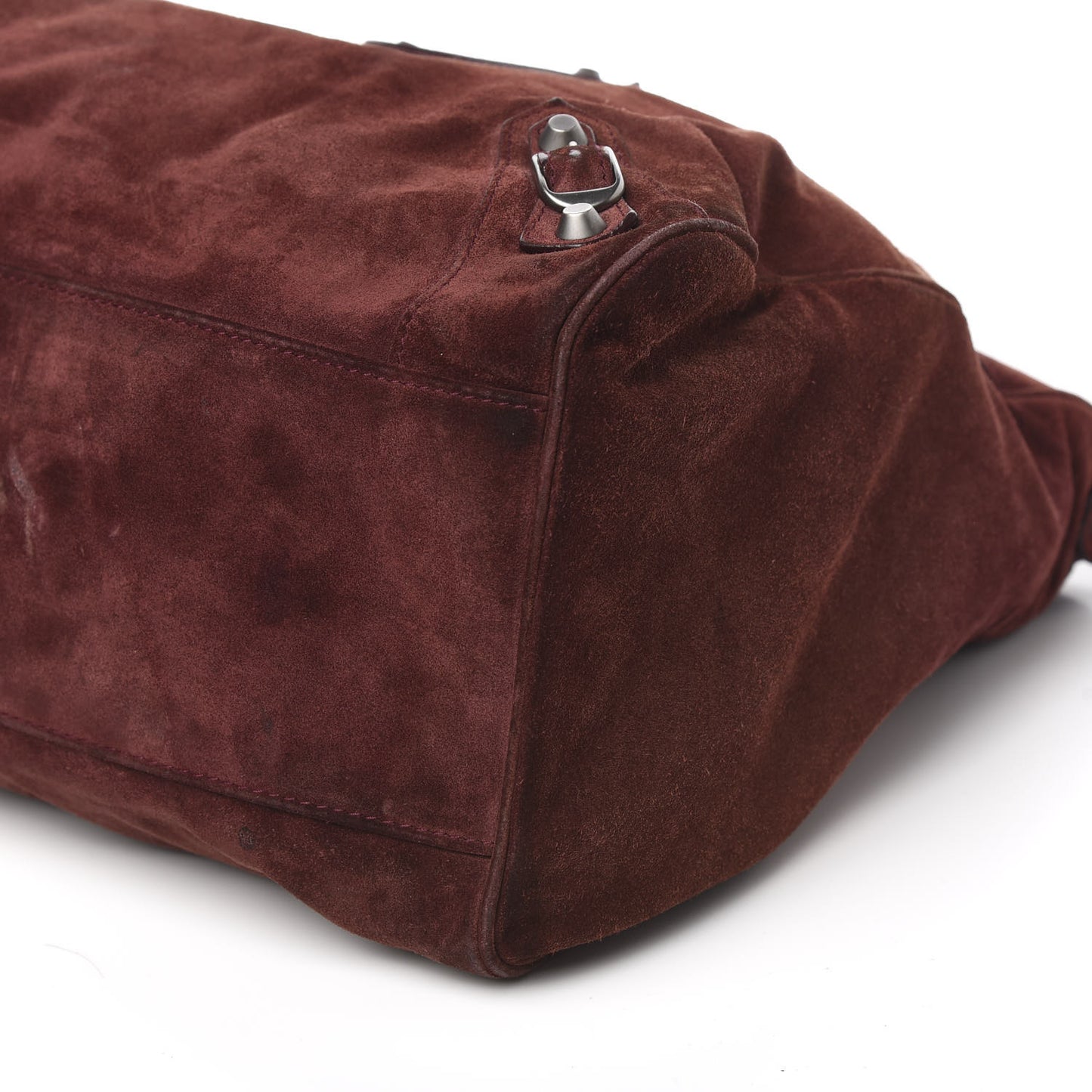 Baby Daim Suede Classic Silver Hardware Velo Brown
