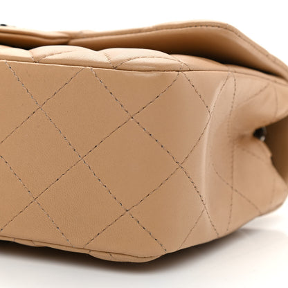 Chanel Lambskin Quilted Mini Rectangular Flap Beige 10 of 10