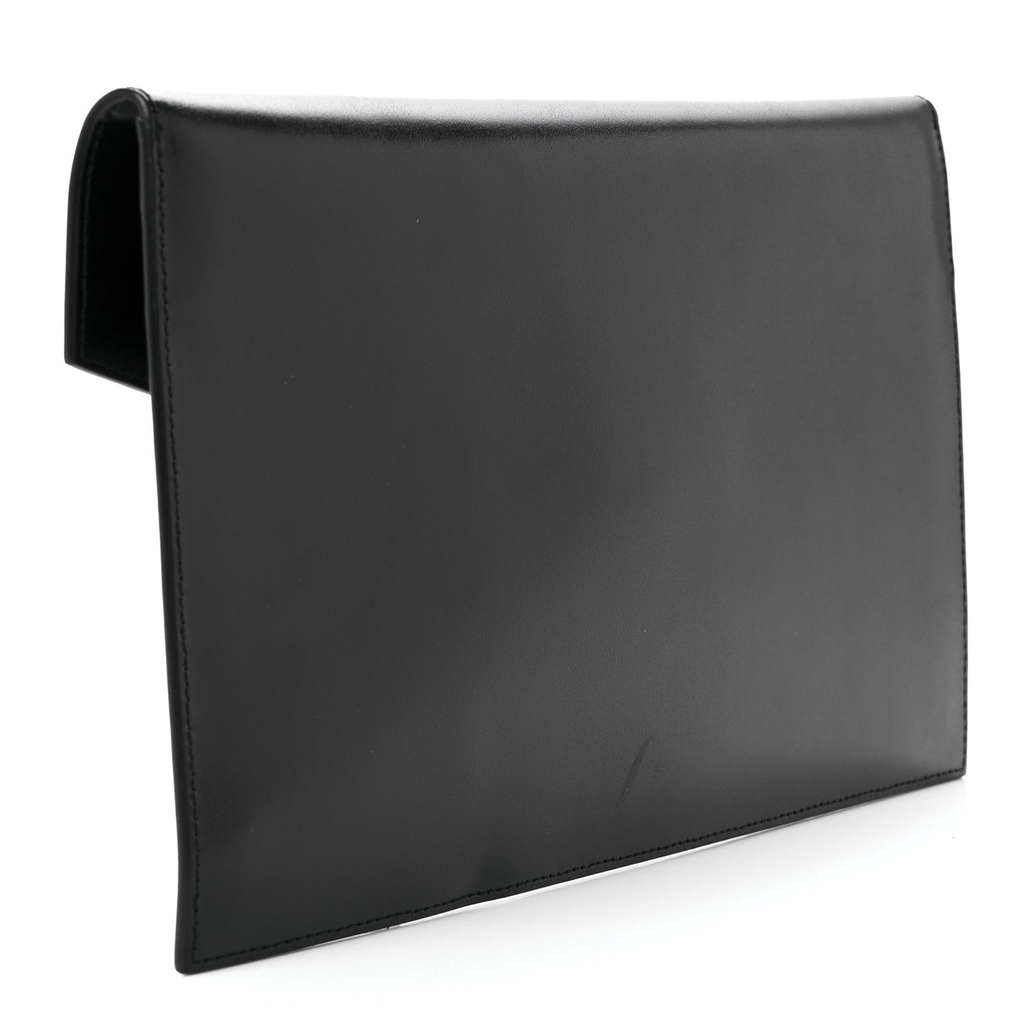 Smooth Shiny Calfskin Monogram Uptown Pouch Black