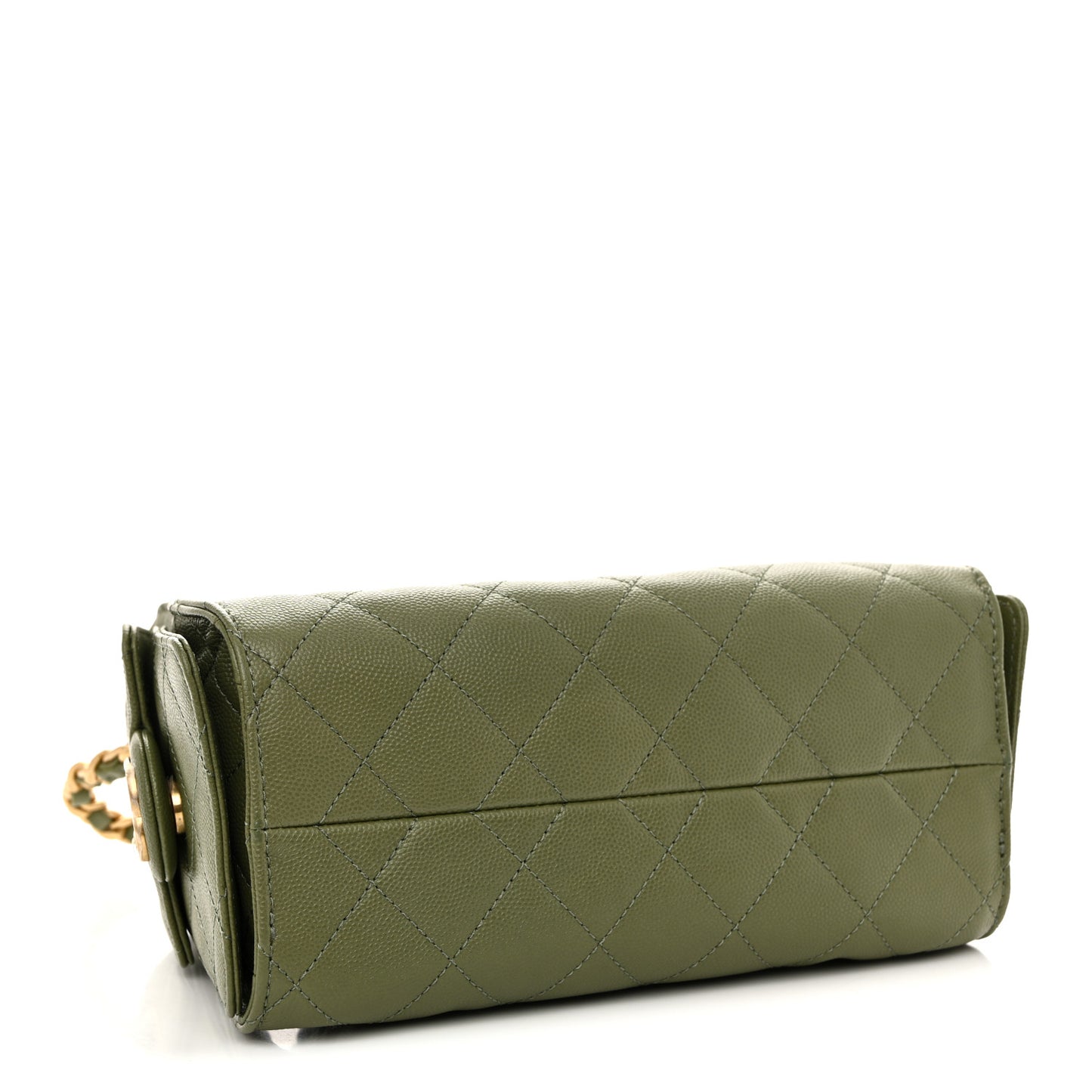 Caviar Quilted Mini Chanel 25 Handbag Green