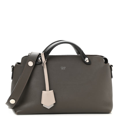 Fendi Vitello Dolce 4 Color Medium By The Way Boston Bag Carbone Grigio Polvere Multicolor 1 of 10