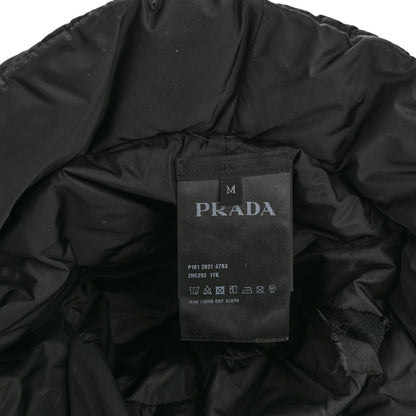 Prada Nylon Triangle Quilted Padded Bucket Hat M Black 8 of 10