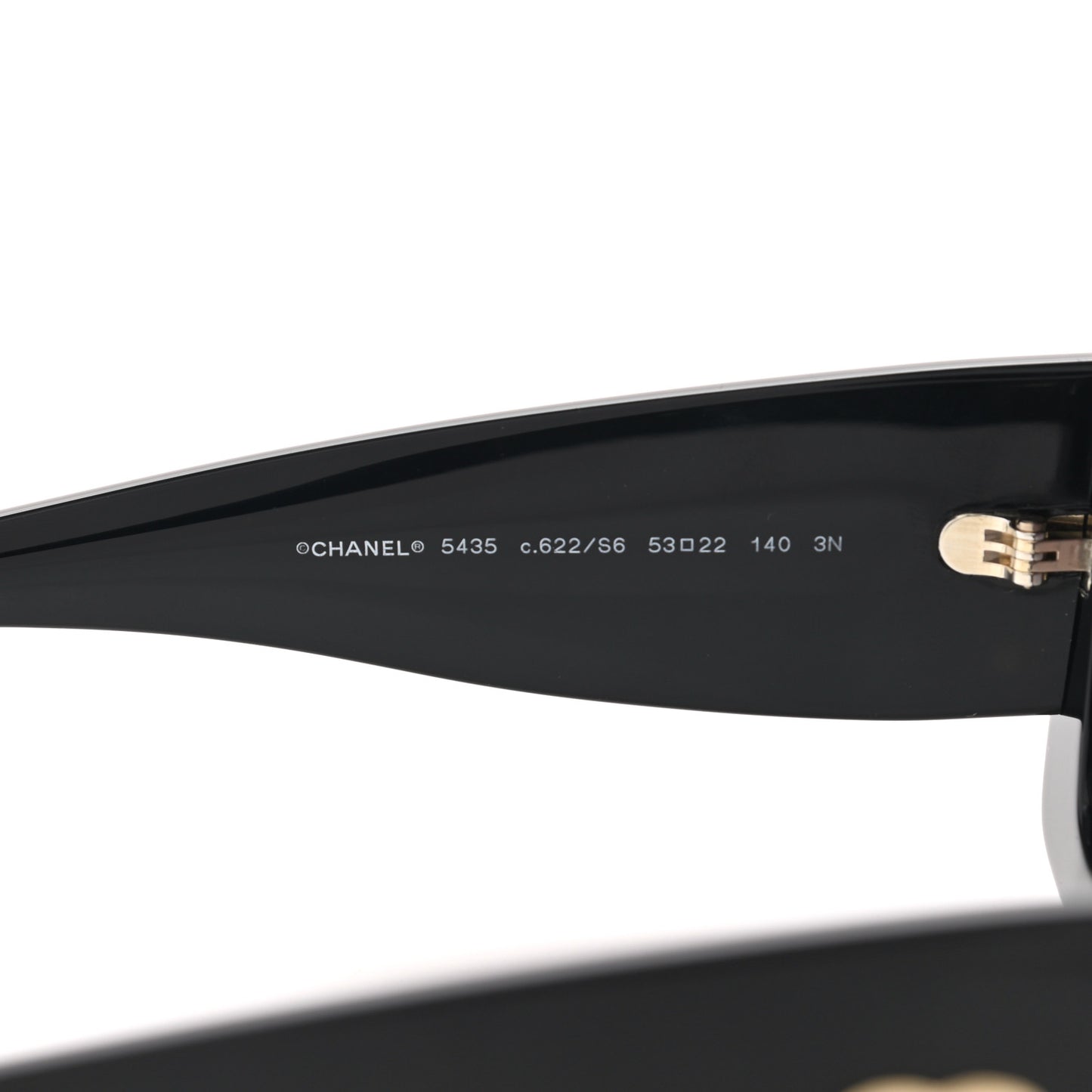 Acetate Rectangle Sunglasses 5435 Black