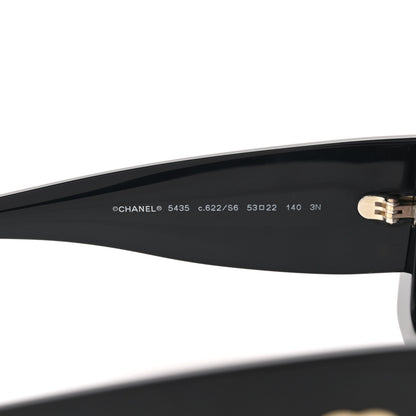 Chanel Acetate Rectangle Sunglasses 5435 Black 6 of 8