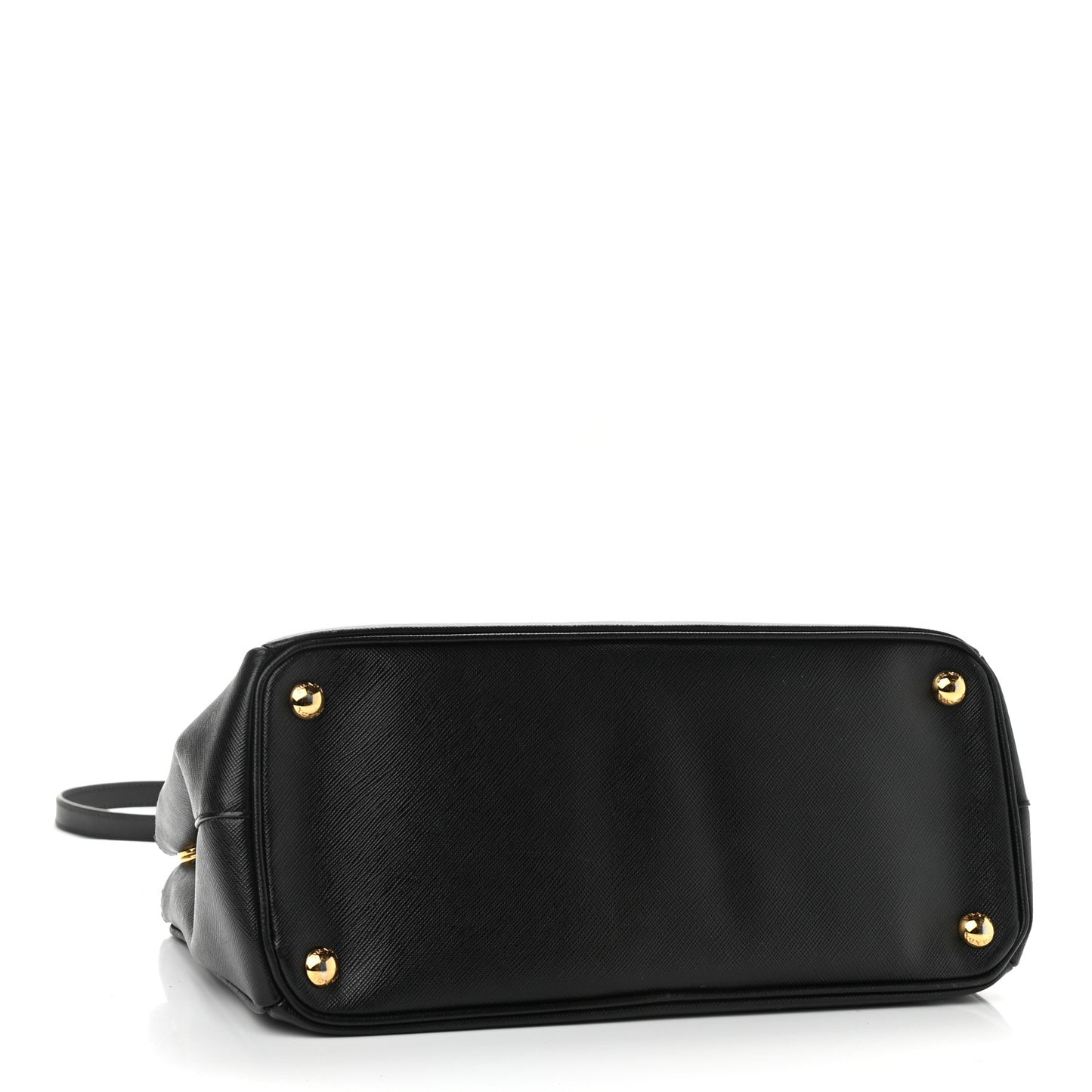 Saffiano Small Galleria Double Zip Tote Black