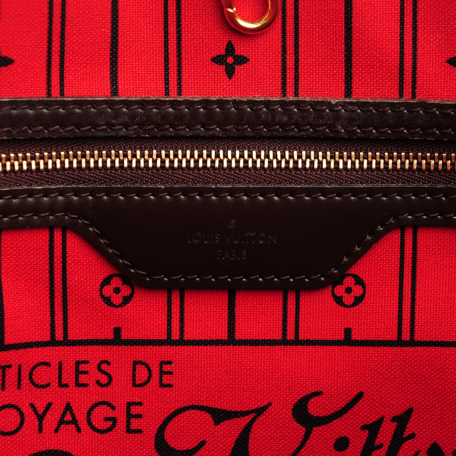 Louis Vuitton Damier Ebene Neverfull MM 7 of 8