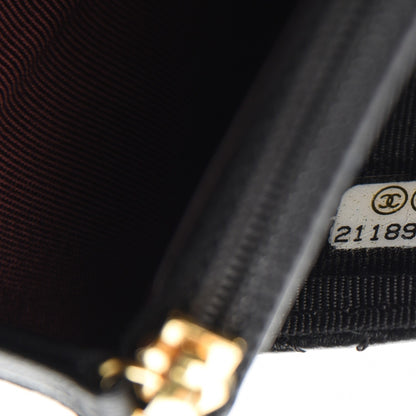 Chanel Lambskin Quilted Wallet On Chain WOC Black 8 of 8
