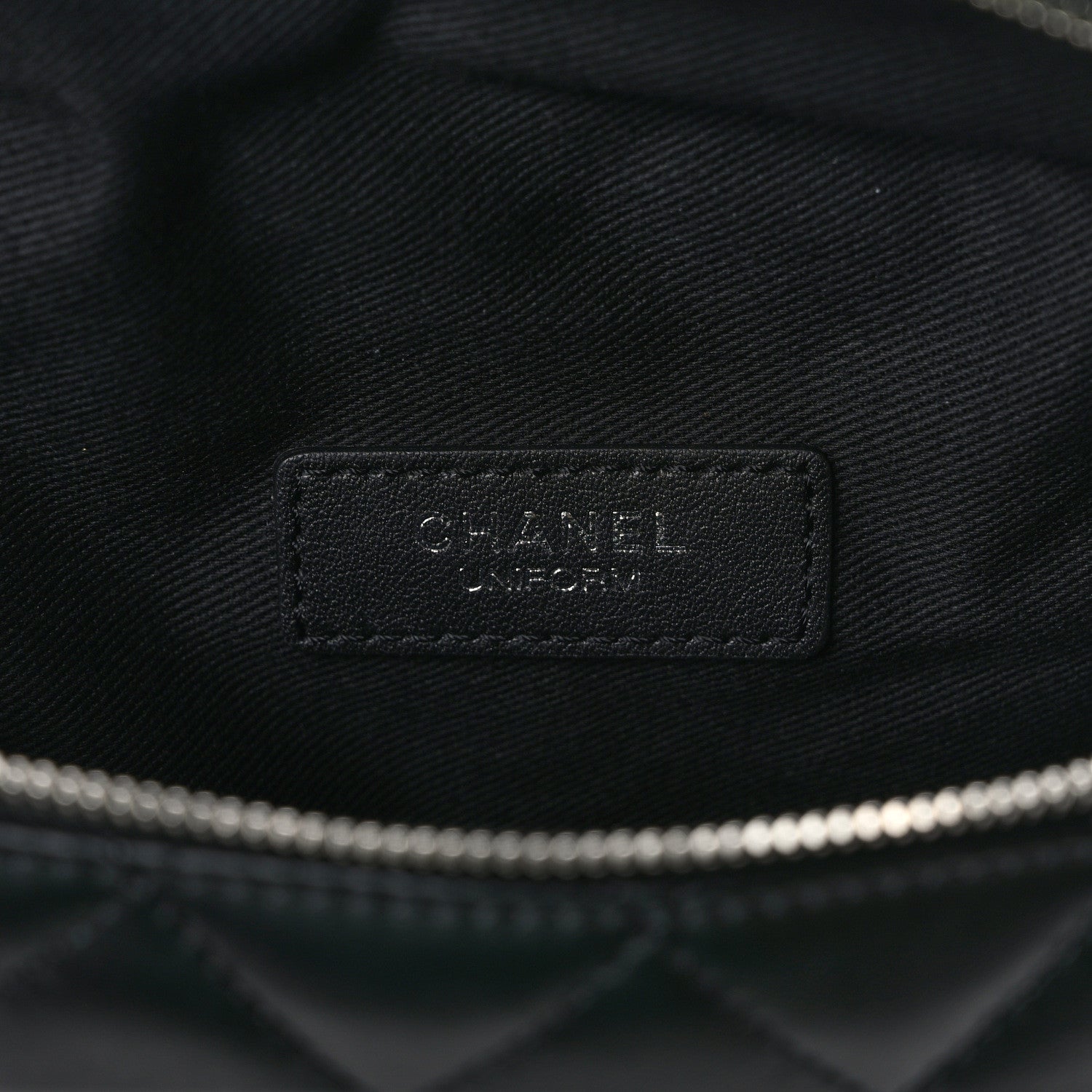 Chanel Lambskin Quilted Waist Belt Bag Black 6 of 9