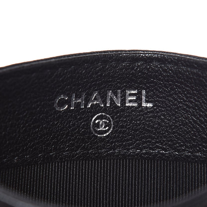 Chanel Sheepskin Chevron Quilted Reissue Card Holder So Black 5 of 7