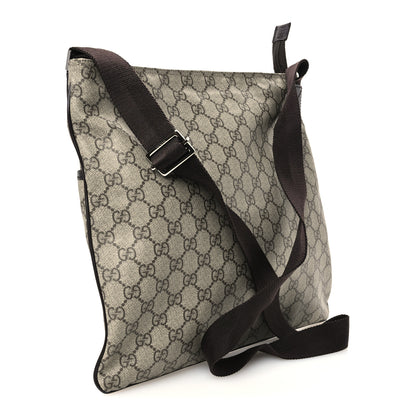 Gucci GG Plus Monogram Medium Flat Messenger Bag  Dark Brown 3 of 11