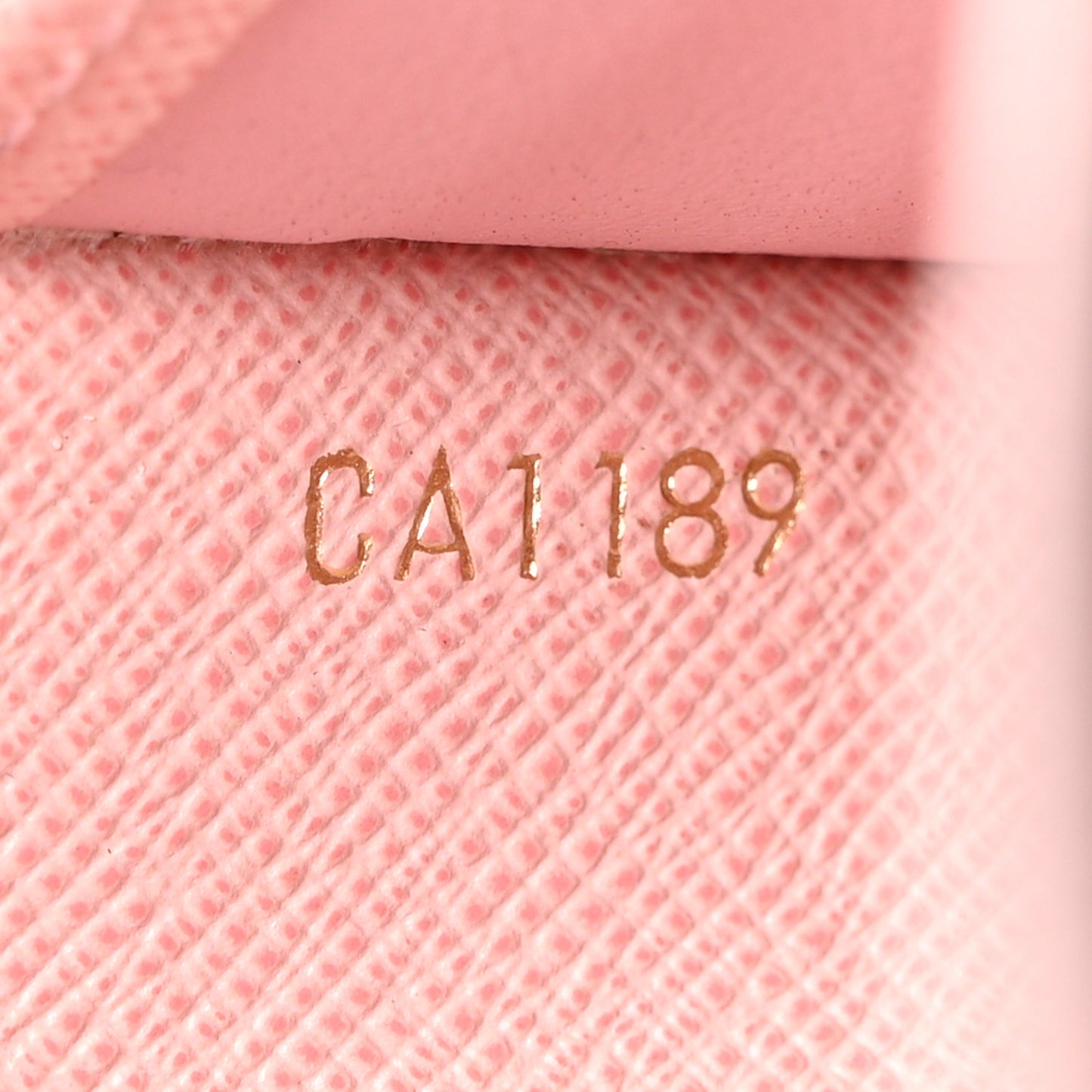 Damier Ebene Studded Sarah Wallet NM Rose Ballerine