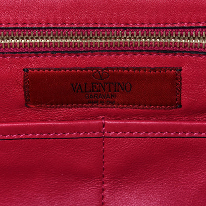 Valentino Garavani Vitello Medium Rockstud All Over Tote Cyclamin 6 of 14