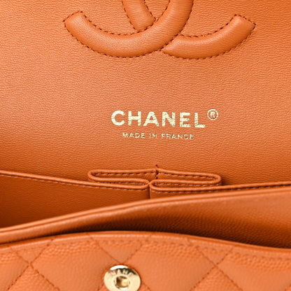 Chanel Caviar Quilted Medium Double Flap Light Brown 6 of 10