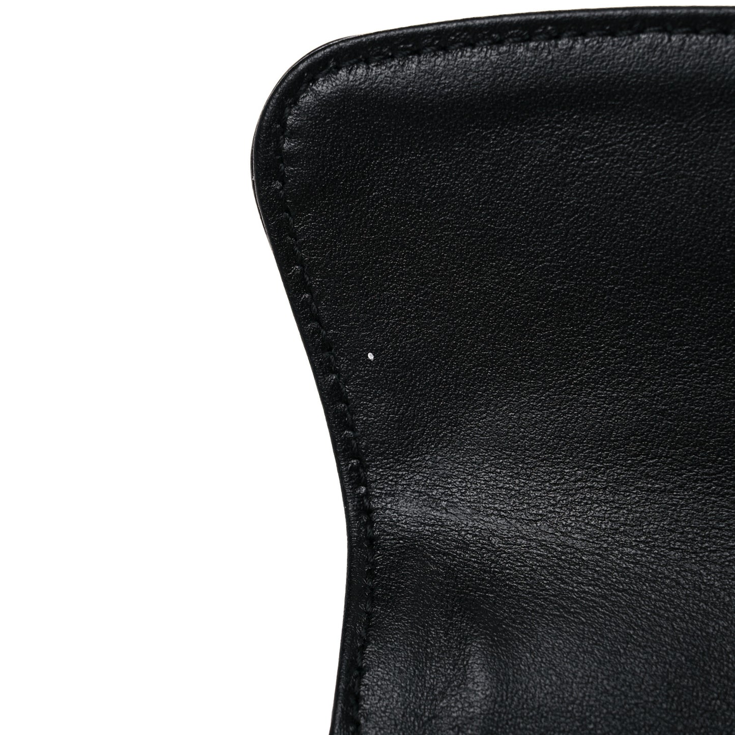 Metallic Cracked Calfskin Belt Bag Gold Black