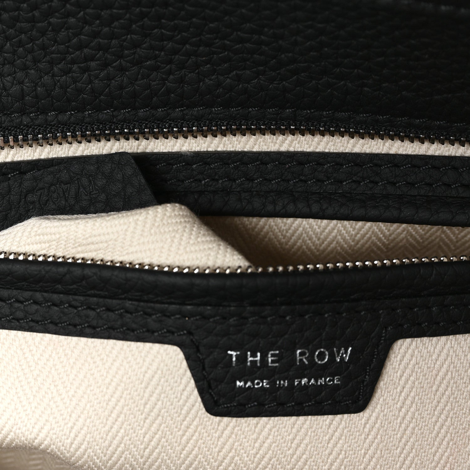 The Row Grained Calfskin Marlo 12 Tote Bag Black 7 of 12