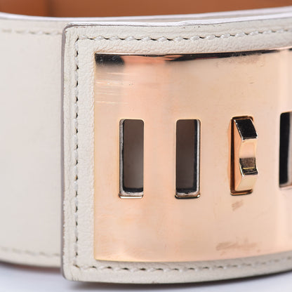 Hermes Swift Collier de Chien CDC Bracelet S Craie 4 of 7
