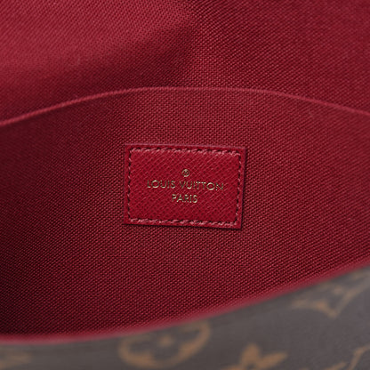 Louis Vuitton Monogram Pochette Felicie Chain Wallet Fuchsia 6 of 14