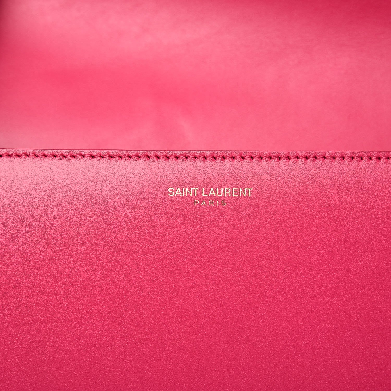 Saint Laurent Smooth Calfskin Medium Classic Monogram Universite Bag Fuchsia 6 of 7