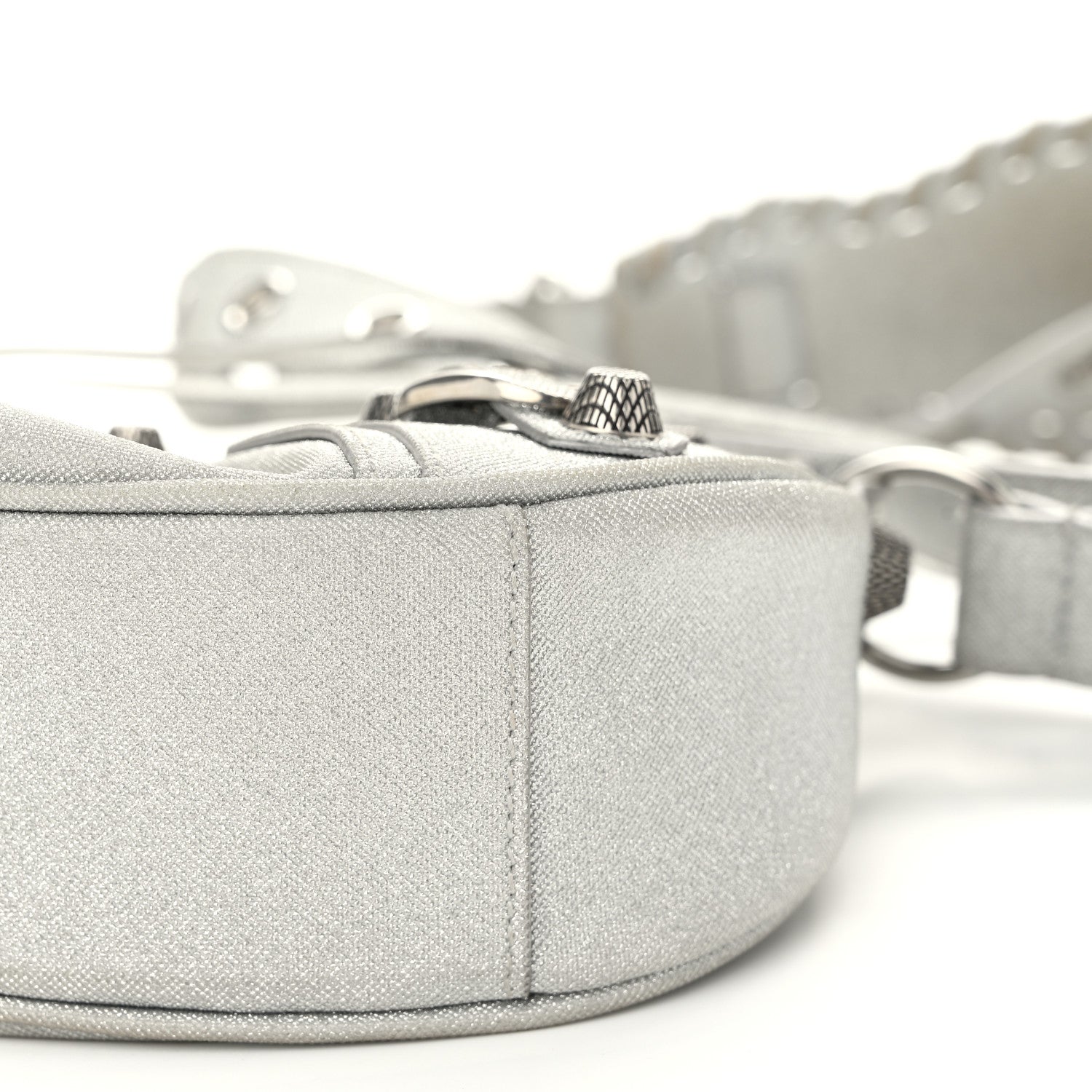Balenciaga Sparkling Fabric Le Cagole Shoulder Bag XS Silver 11 of 14