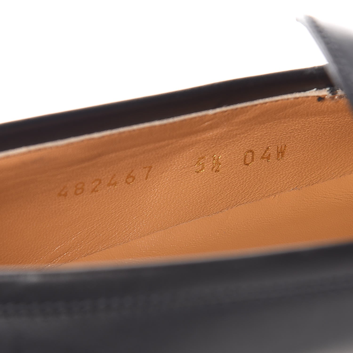 Gucci Calfskin Hosebit Mens Jordaan Loafers 5.5 Black 8 of 9