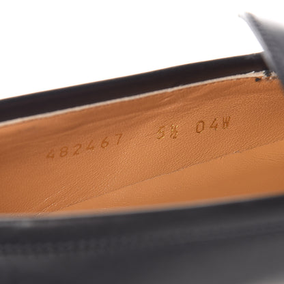 Gucci Calfskin Hosebit Mens Jordaan Loafers 5.5 Black 8 of 9