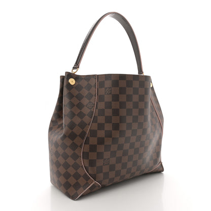 Louis Vuitton Damier Ebene Caissa Hobo Rose Ballerine 3 of 12