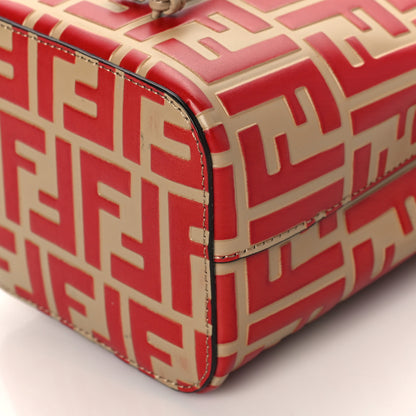 Fendi Vitello Liberty F is Fendi FF Embossed Mini Mon Tresor Bucket Bag Amido Fiamma 11 of 11