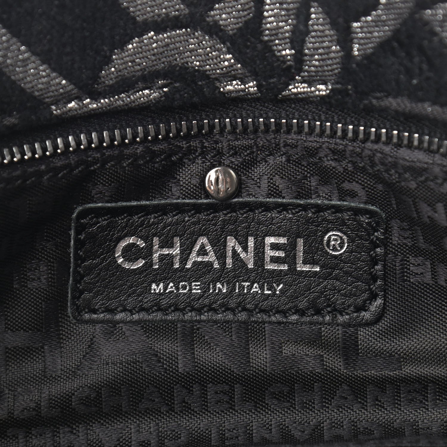 Chanel Metallic Brocade CC Chain Link Small Shoulder Bag Black 6 of 10