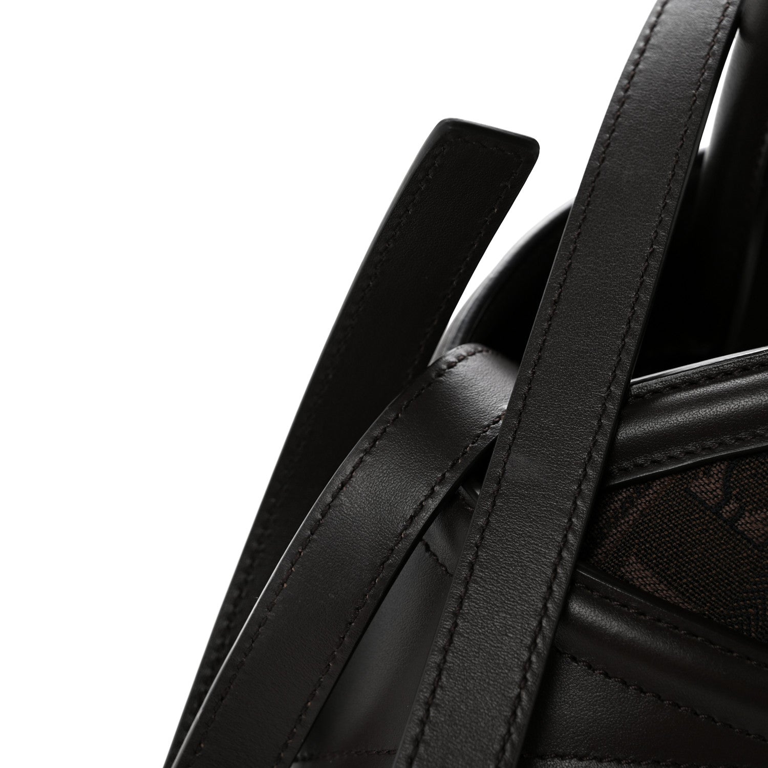 Salvatore Ferragamo Jacquard Calfskin Monogram Medium Hug Bag  Espresso 12 of 12