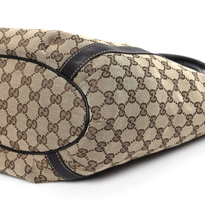 Gucci Monogram Medium D Gold Tote Bag Brown 10 of 10