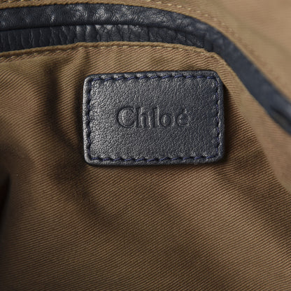 Chloe Calfskin Medium Marcie Satchel Navy 10 of 12
