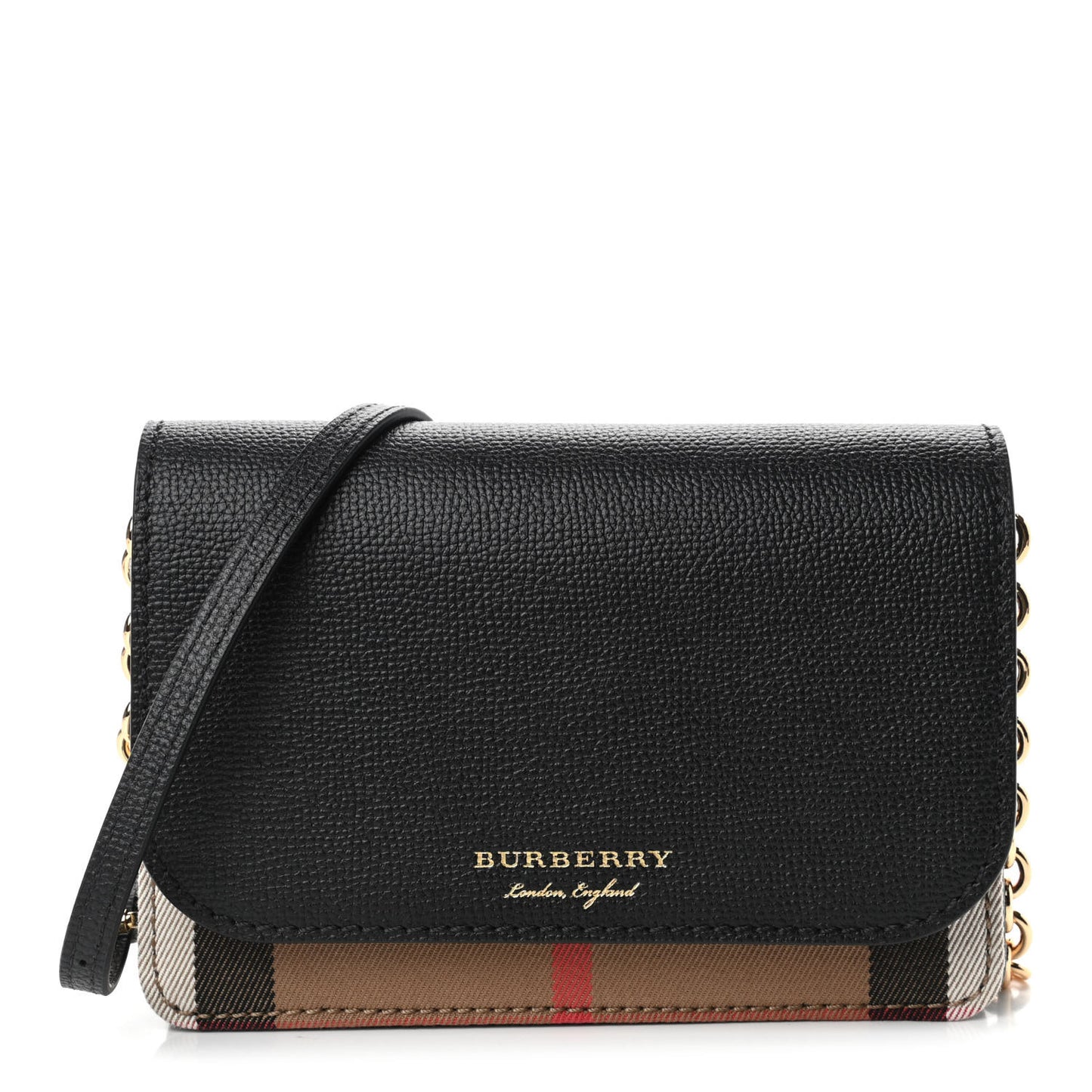 Calfskin Vintage Check Small Loxley Crossbody Black