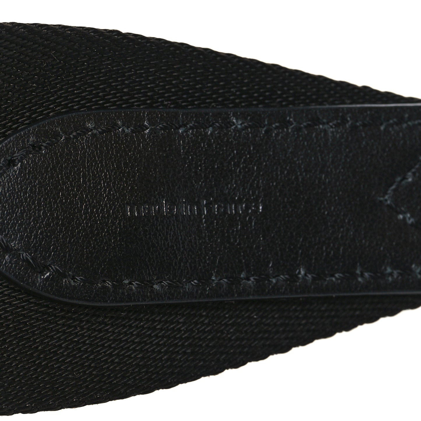 Nylon Jacquard Sporty Bandouliere Shoulder Strap Black