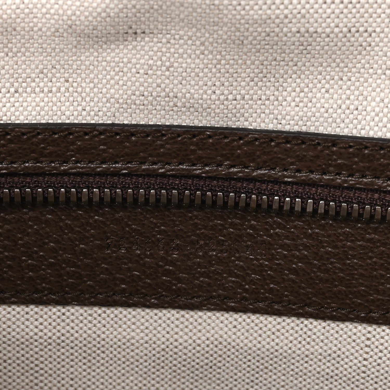 Gucci GG Supreme Monogram Textured Dollar Calfskin Web Large Ophidia Tote Bag Beige Ebony 6 of 11