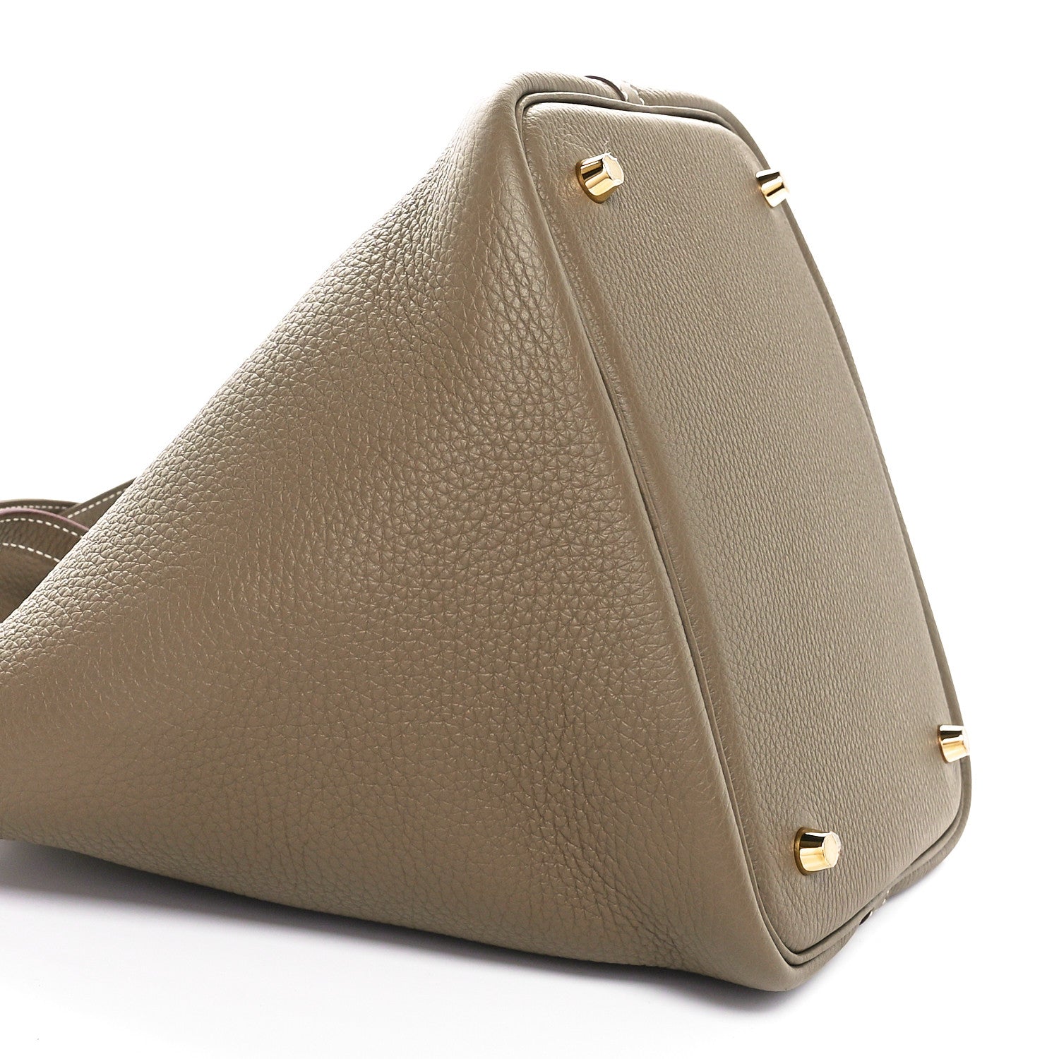 Hermes Taurillon Clemence Picotin Lock 22 MM Etoupe 9 of 11