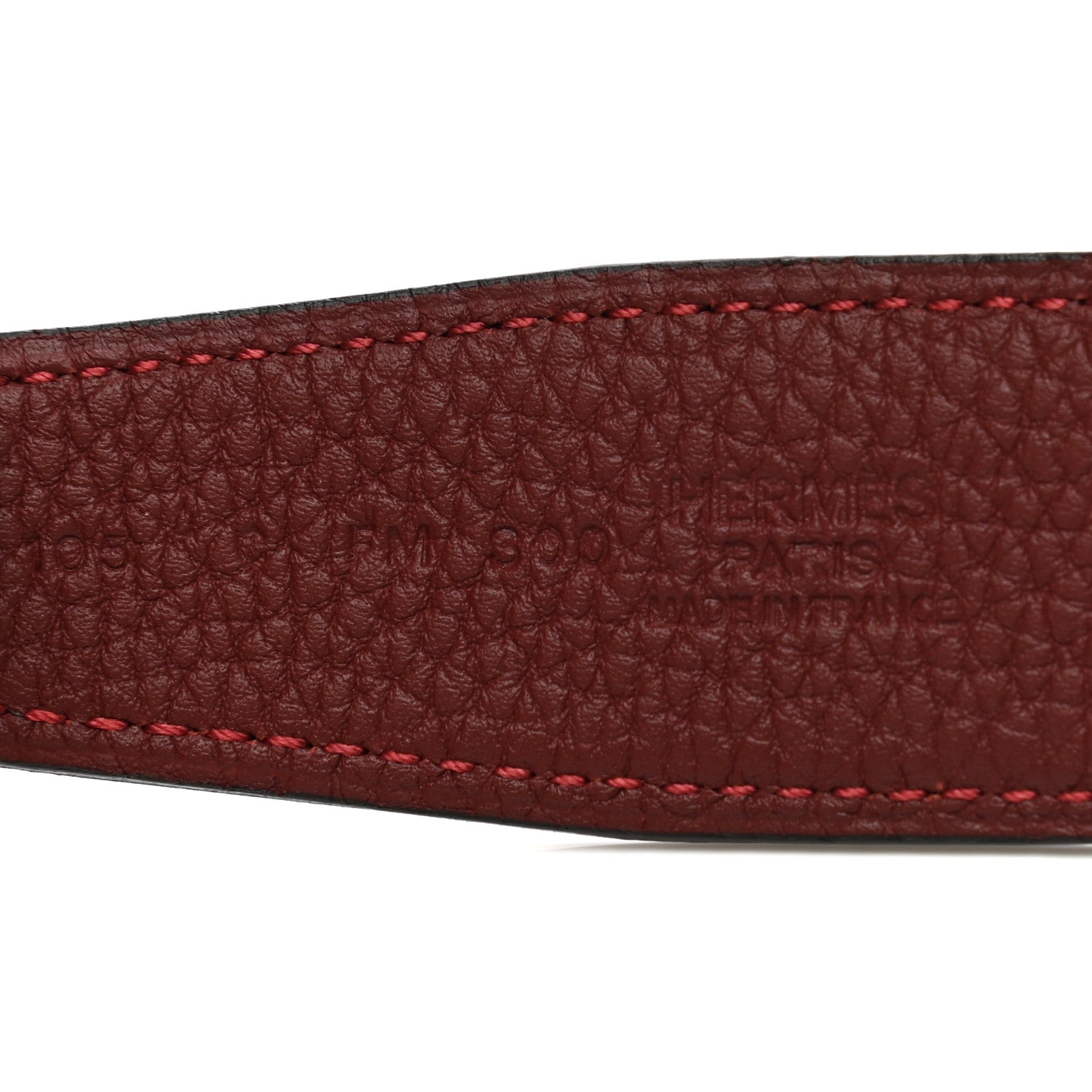 Hermes Box Togo 32mm Matte H Belt 105 Black Rouge H 5 of 5