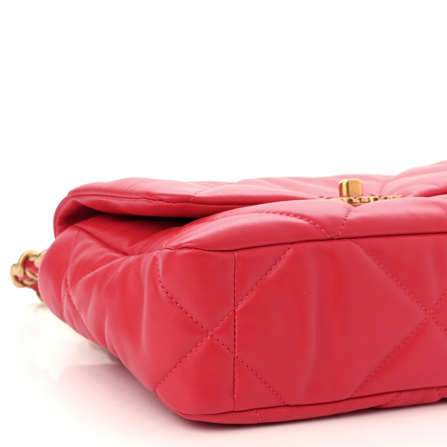Goatskin Quilted Medium Chanel 19 Flap Pink