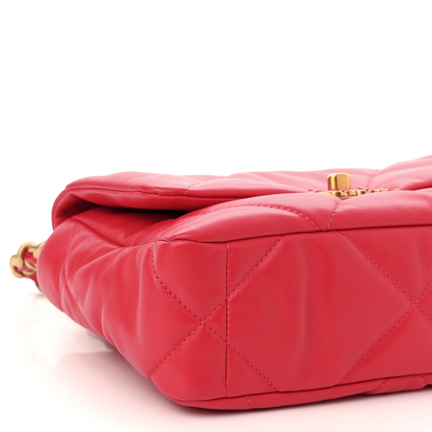 Chanel Goatskin Quilted Medium Chanel 19 Flap Pink 9 of 11