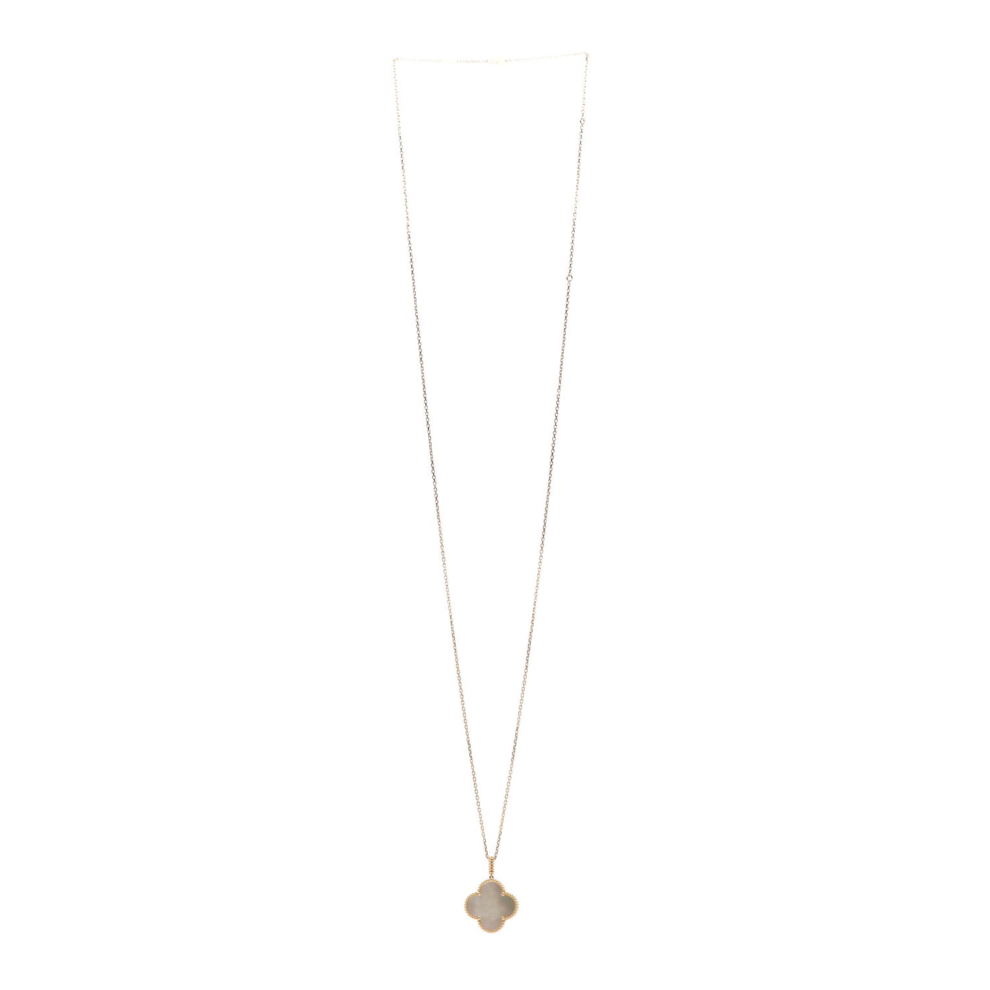 18K Yellow Gold Mother of Pearl Magic Alhambra Long Necklace
