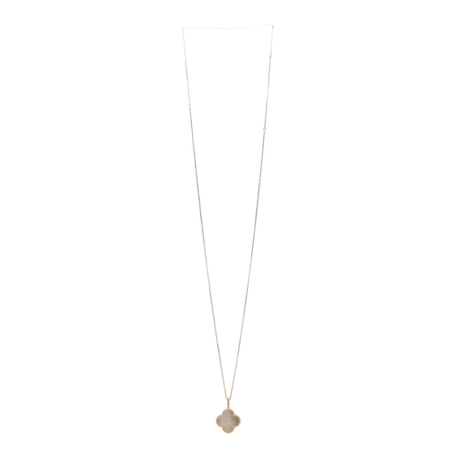 Van Cleef & Arpels 18K Yellow Gold Mother of Pearl Magic Alhambra Long Necklace 3 of 6