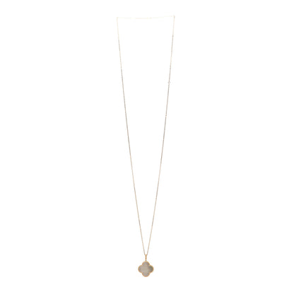 Van Cleef & Arpels 18K Yellow Gold Mother of Pearl Magic Alhambra Long Necklace 3 of 6